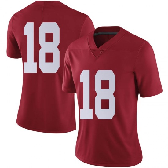 Alabama Crimson Tide Women's Slade Bolden #18 No Name Crimson NCAA Nike Authentic Stitched College Football Jersey UF16P41UW